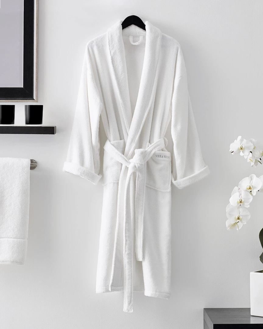 Vera Wang Solid Robe White Home Robes & Slippers