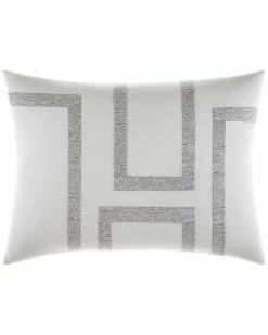 Vera Wang Shibori Grid Stitched Geo Breakfast Pillow Home Pillow Inserts