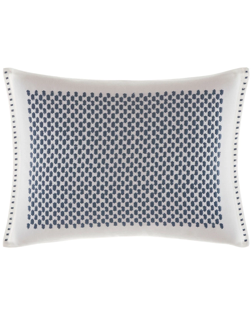 Vera Wang Shibori Grid Bars Embroidered Breakfast Pillow Home Pillow Inserts