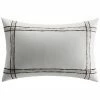 Vera Wang Charcoal Vines Cotton/Linen Throw Pillow Home Decorative Pillows