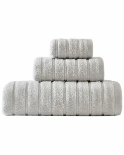 Vera Wang Geo Stitch Terry 3Pc Towel Set Home Bath Towels