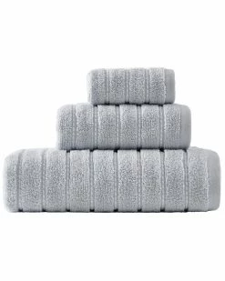 Vera Wang Geo Stitch Terry 3Pc Towel Set Home Bath Towels