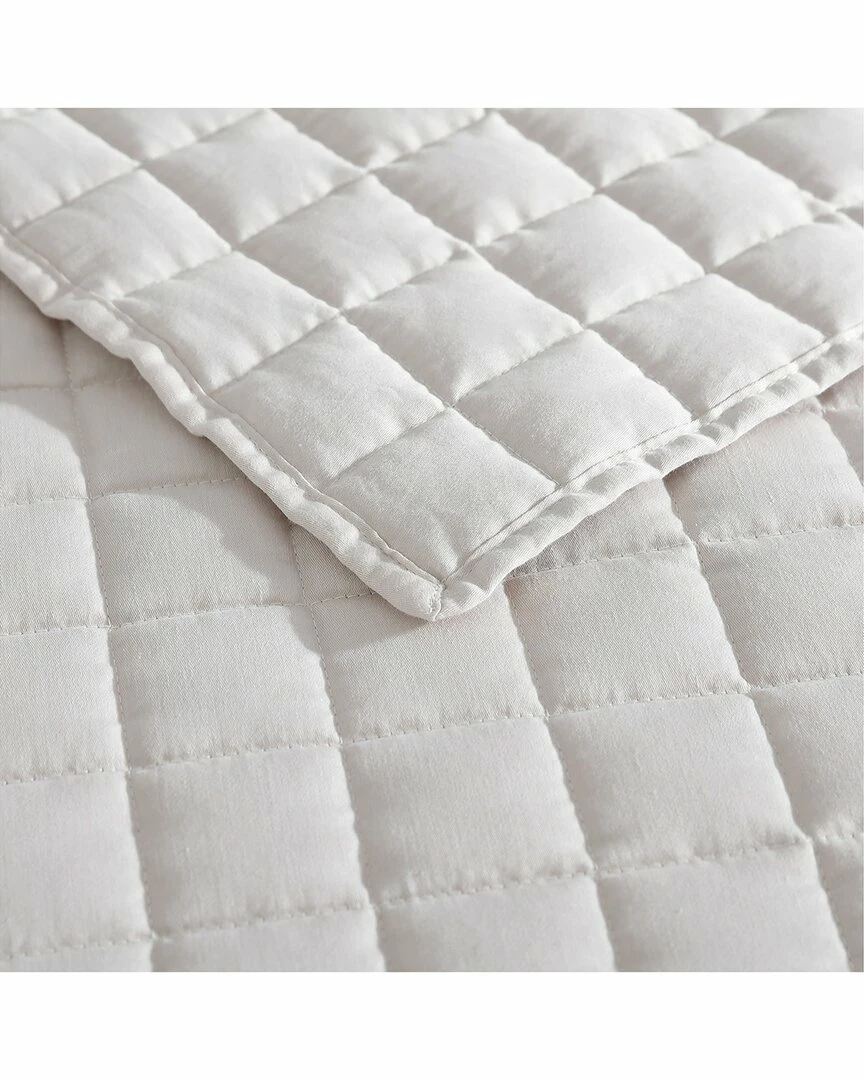 Vera Wang Grid Stitch Sateen Reversible Quilt Set Home Comforters & Quilts - Image 4