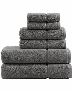 Vera Wang Modern Lux Terry 6Pc Towel Set Home Bath Towels