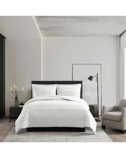 Vera Wang Waffle Stripe Duvet Cover Set Home Duvet Inserts & Duvets