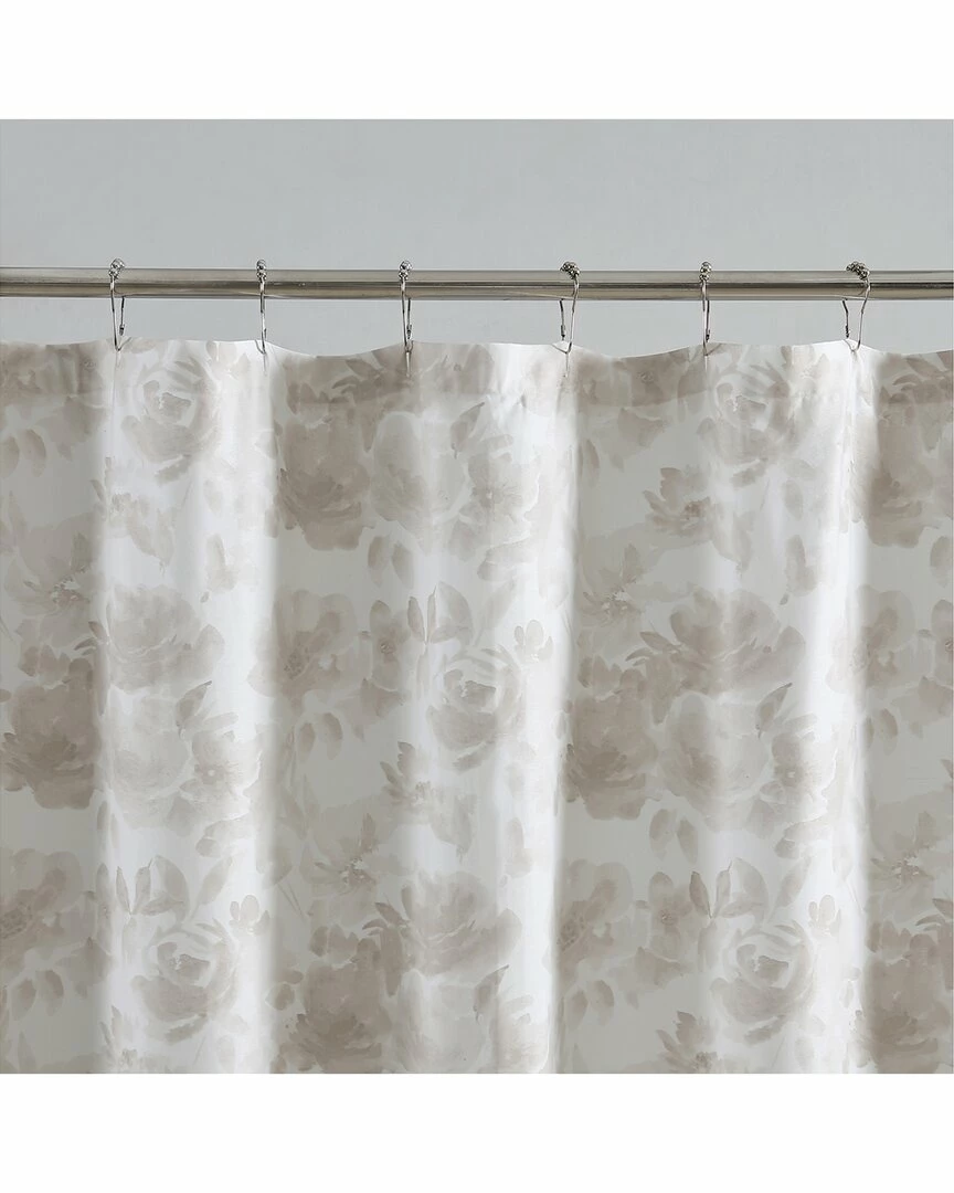 Vera Wang Watercolor Floral Sateen Shower Curtain Home Bath Mats & Curtains - Image 2
