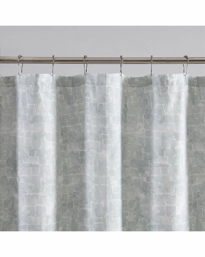 Vera Wang Watercolor Texture Sateen Shower Curtain Home Bath Mats & Curtains - Image 2