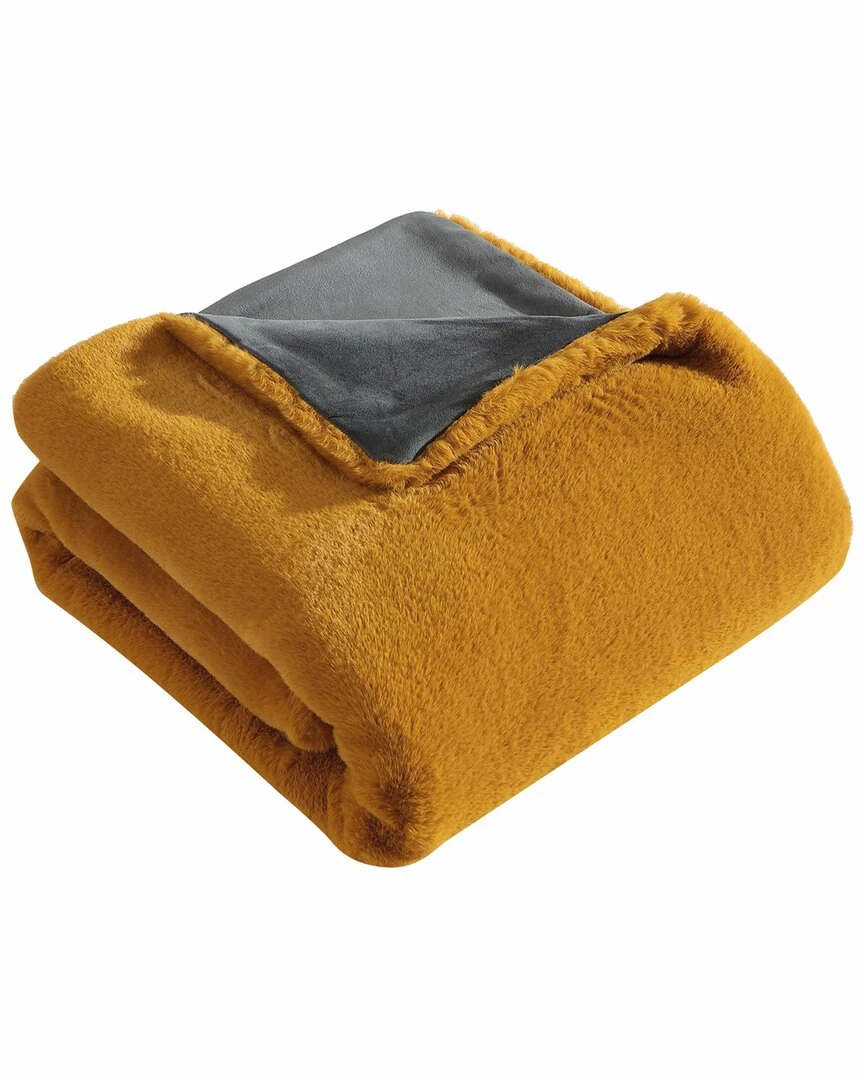 Vera Wang Lapin Fur Like Throw Blanket Home Blankets & Throws - Image 2