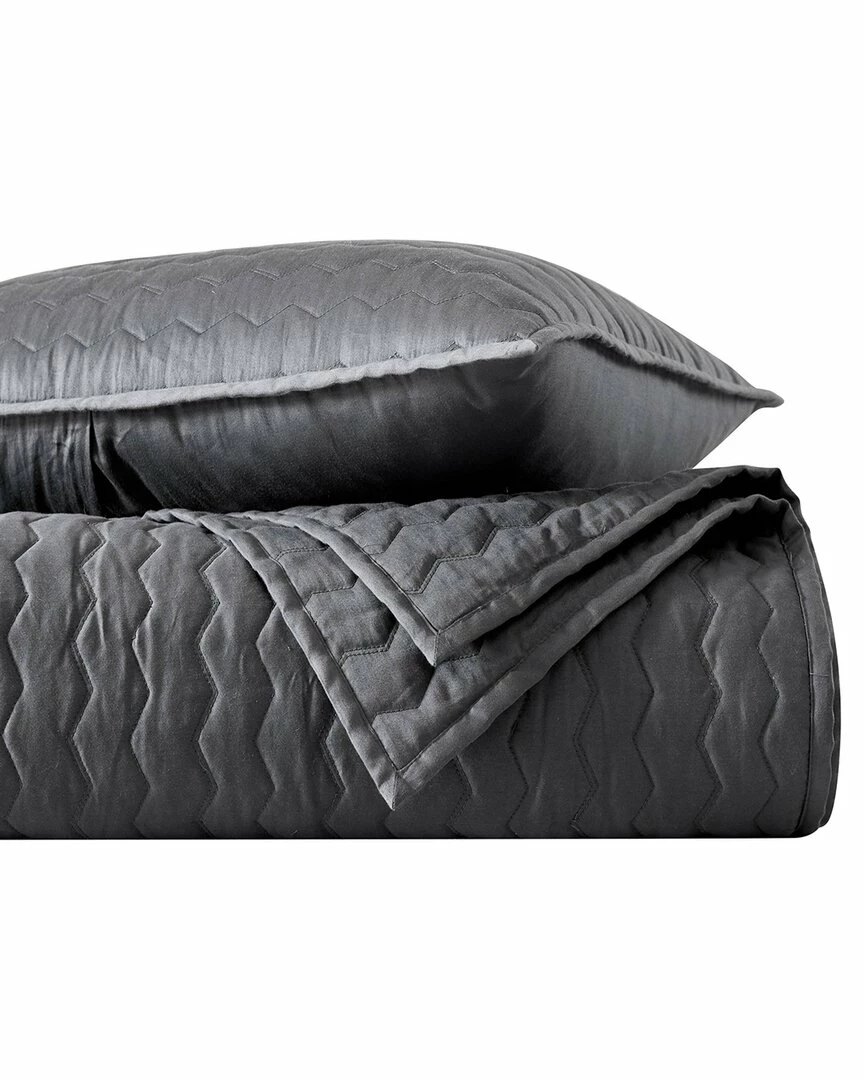 Vera Wang Stitch Of Cotton Sateen Reversible Quilt Set Home Comforters & Quilts - Image 3