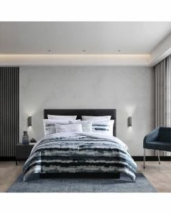 Vera Wang Obscura Cotton 300 Thread Count Sateen Duvet Cover Home Duvet Inserts & Duvets