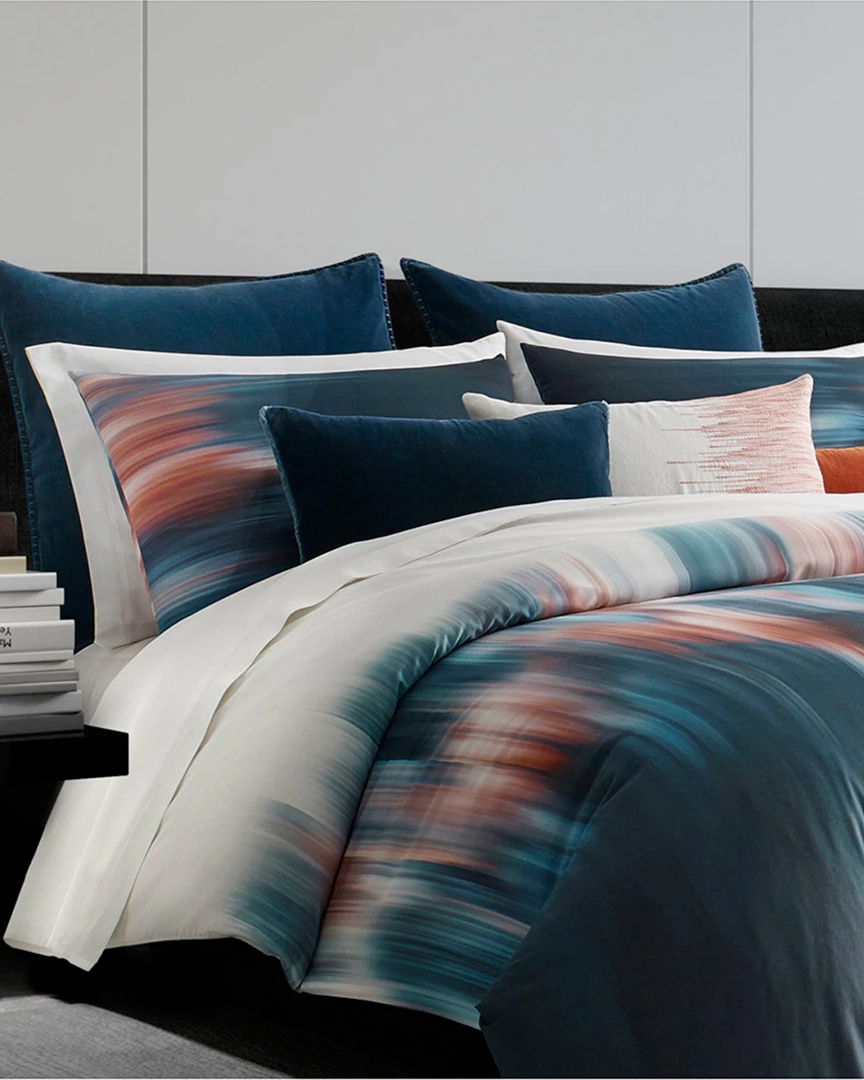 Vera Wang Blurr 300TC Sateen Sham Home Decorative Pillows - Image 2