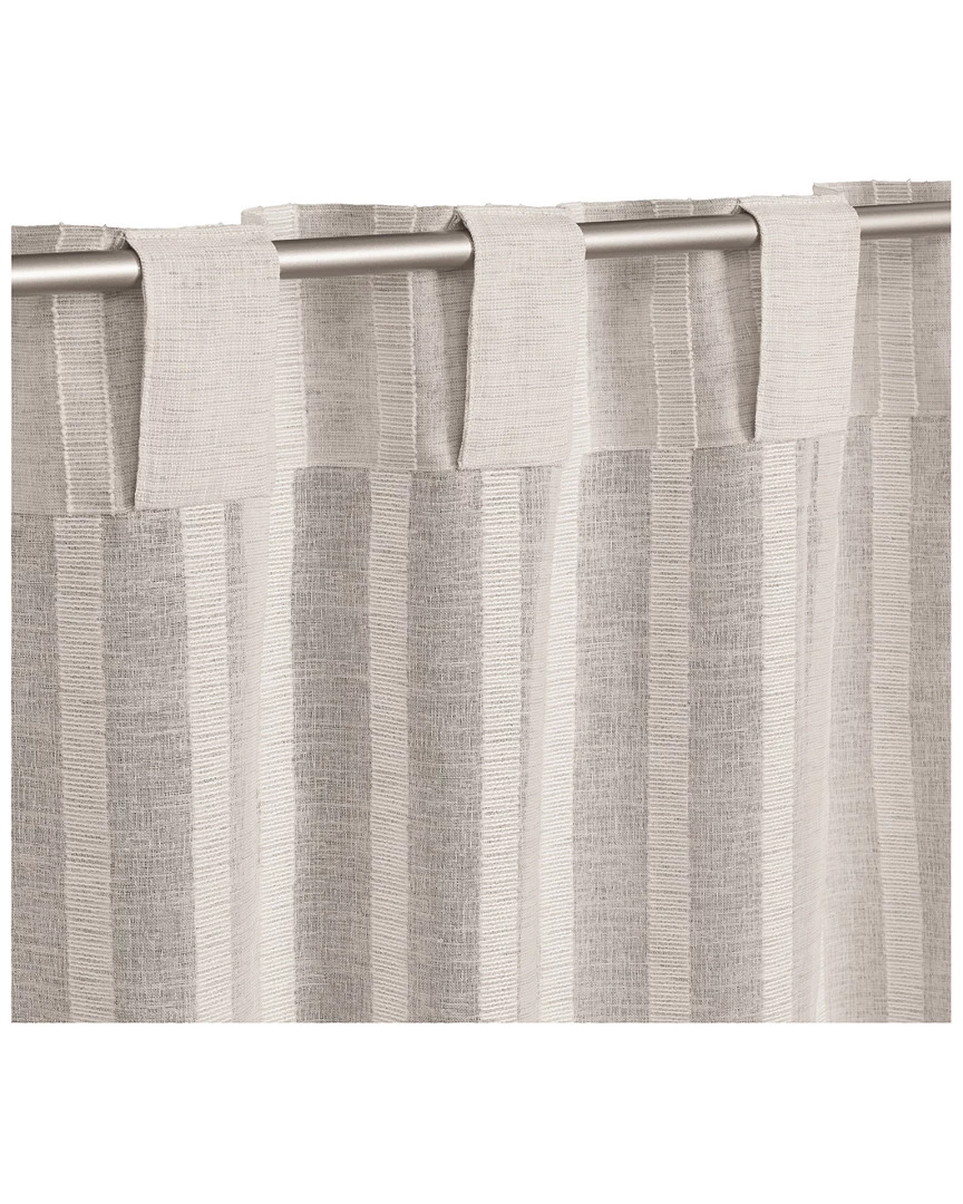 Vera Wang Fil Coupe Stripe Yarn Dye Drapes 52x96in Home Decorative Pillows - Image 2