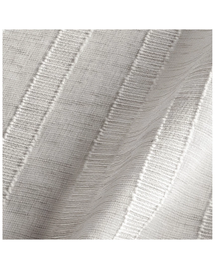 Vera Wang Fil Coupe Stripe Yarn Dye Drapes 52x96in Home Decorative Pillows - Image 3