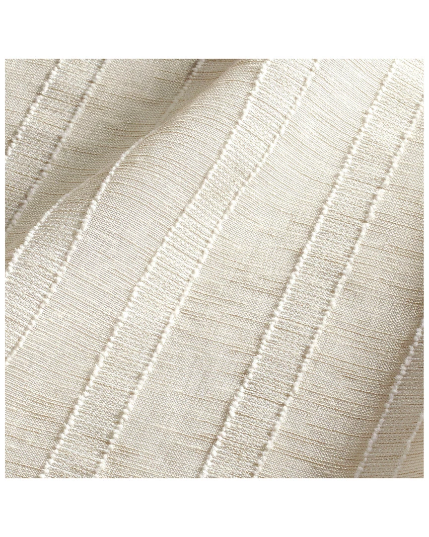 Vera Wang Fil Coupe Stripe Yarn Dye Drapes 52x96in Home Decorative Pillows - Image 2