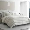 Vera Wang Pucker Grid Sateen Duvet Cover Set Home Duvet Inserts & Duvets