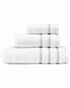 Vera Wang Textured Trellis 3Pc Towel Set Home Bath Towels