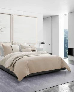 Vera Wang Verge Sateen Duvet Cover Set Home Duvet Inserts & Duvets