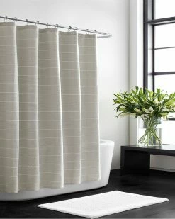 Vera Wang Slub Stripe Dobby Shower Curtain Home Soap & Lotion Dispensers