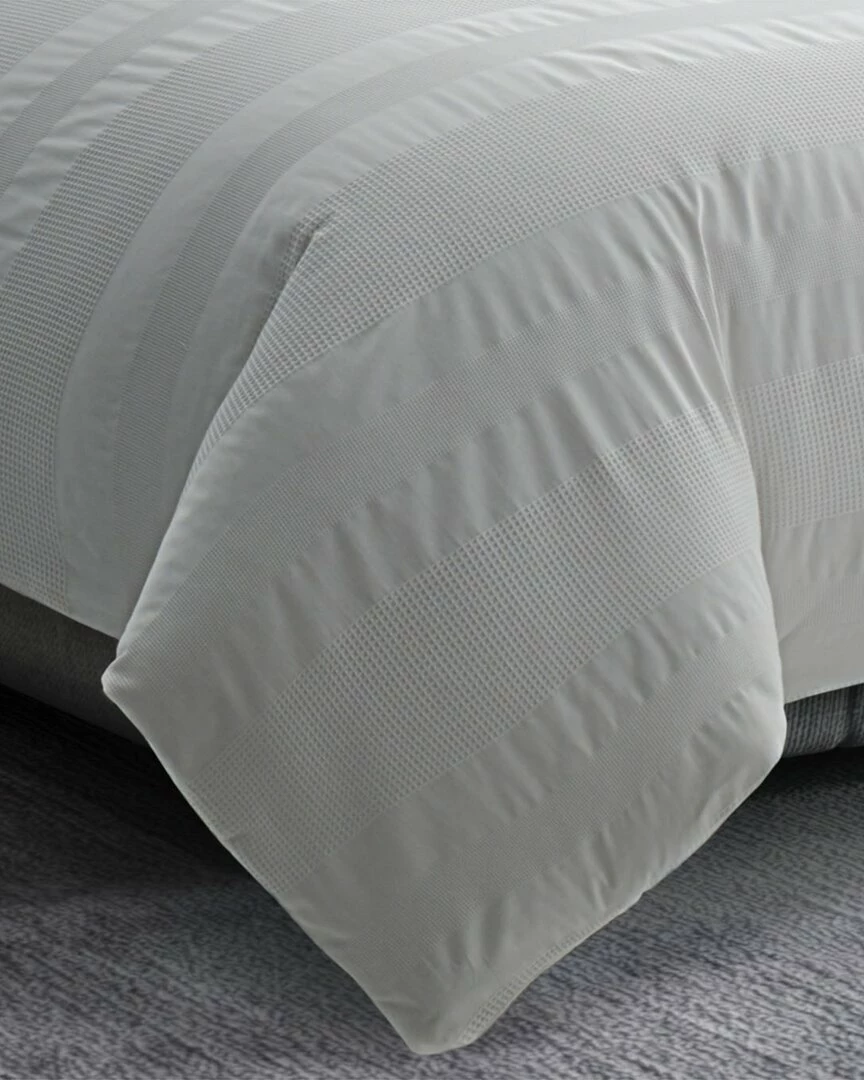 Vera Wang Waffle Stripe Comforter/Sham Set Home Comforters & Quilts - Image 3