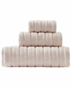 Vera Wang Geo Stitch Terry 3Pc Towel Set Home Bath Towels