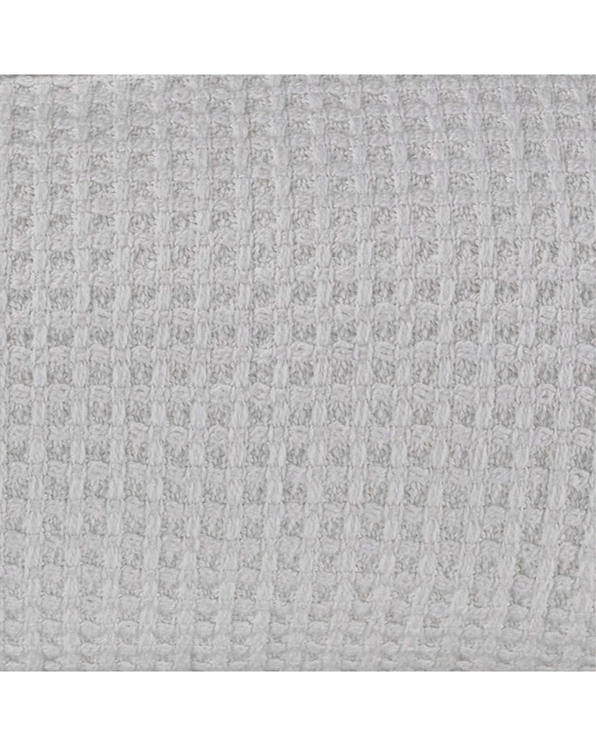 Vera Wang Waffleweave Open Grey Blanket Home Blankets & Throws - Image 2