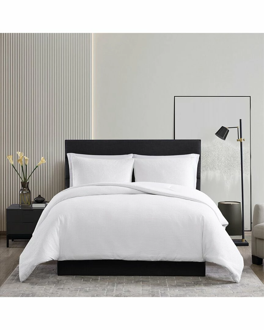 Vera Wang Waffle Pique White Comforter/Sham Set Home Comforters & Quilts