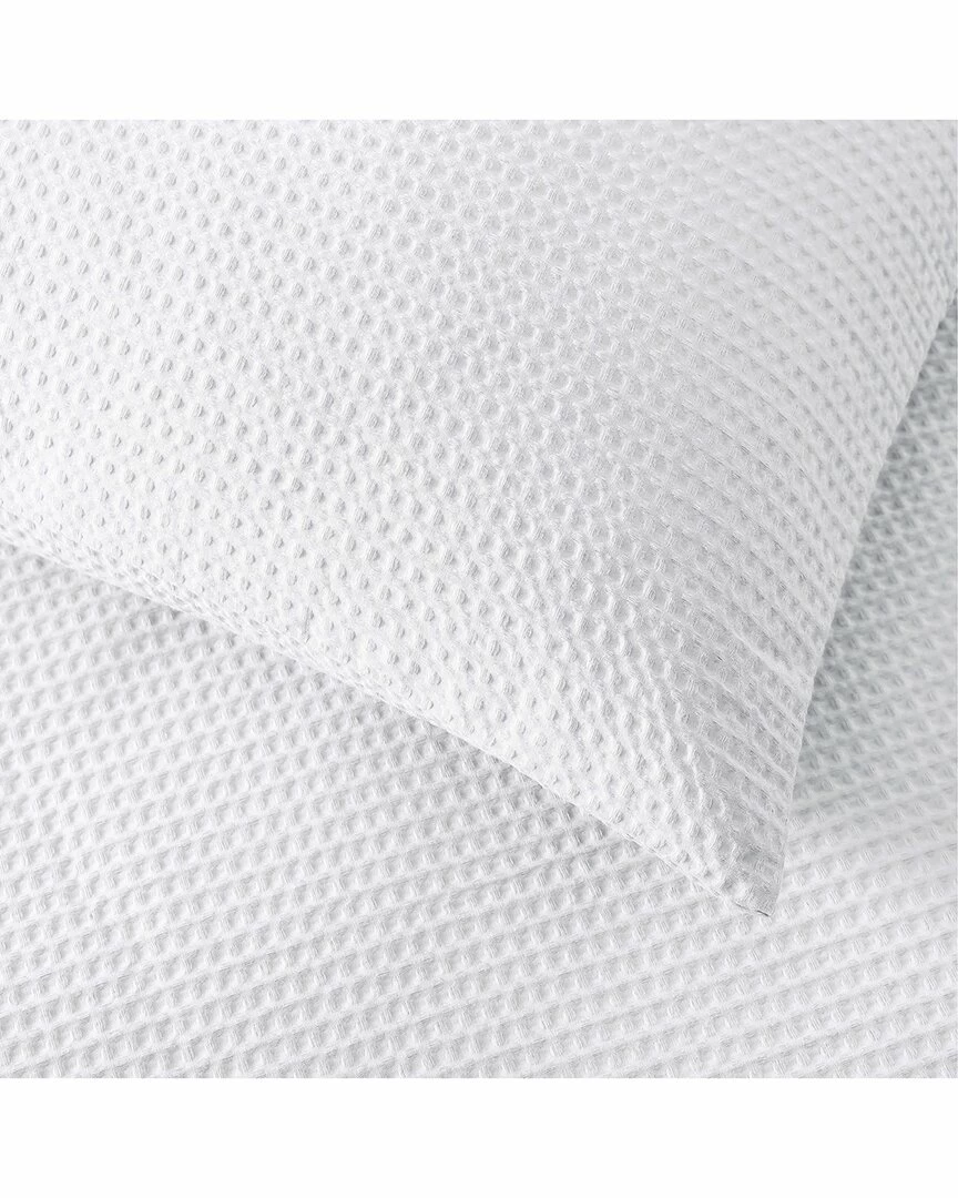 Vera Wang Waffle Pique White Comforter/Sham Set Home Comforters & Quilts - Image 5