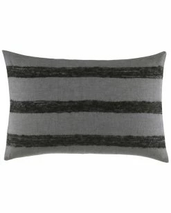 Vera Wang Shadow Stripe Linen Breakfast Pillow Home Decorative Pillows