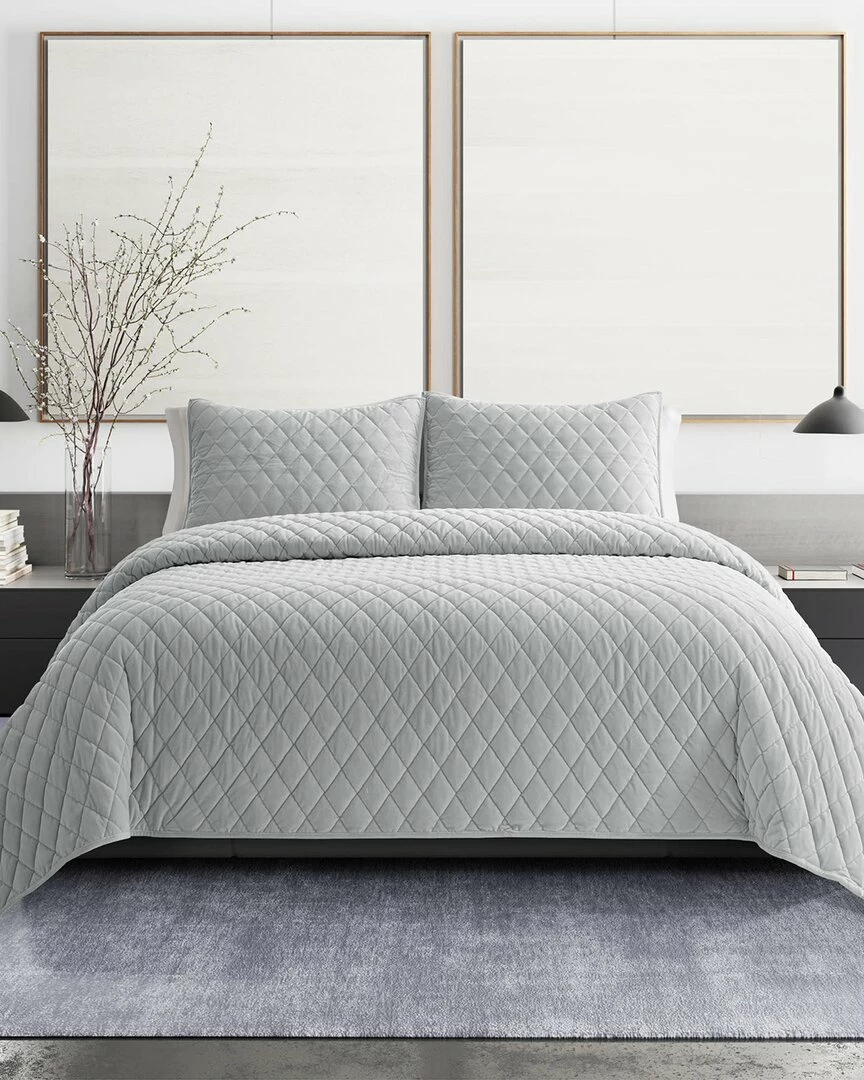 Vera Wang Diamond Velvet Quilt/Sham Set Home Comforters & Quilts