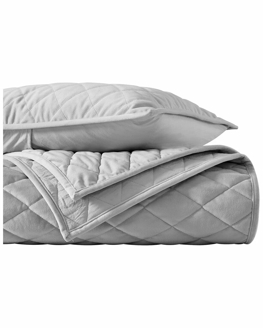 Vera Wang Diamond Velvet Quilt/Sham Set Home Comforters & Quilts - Image 3