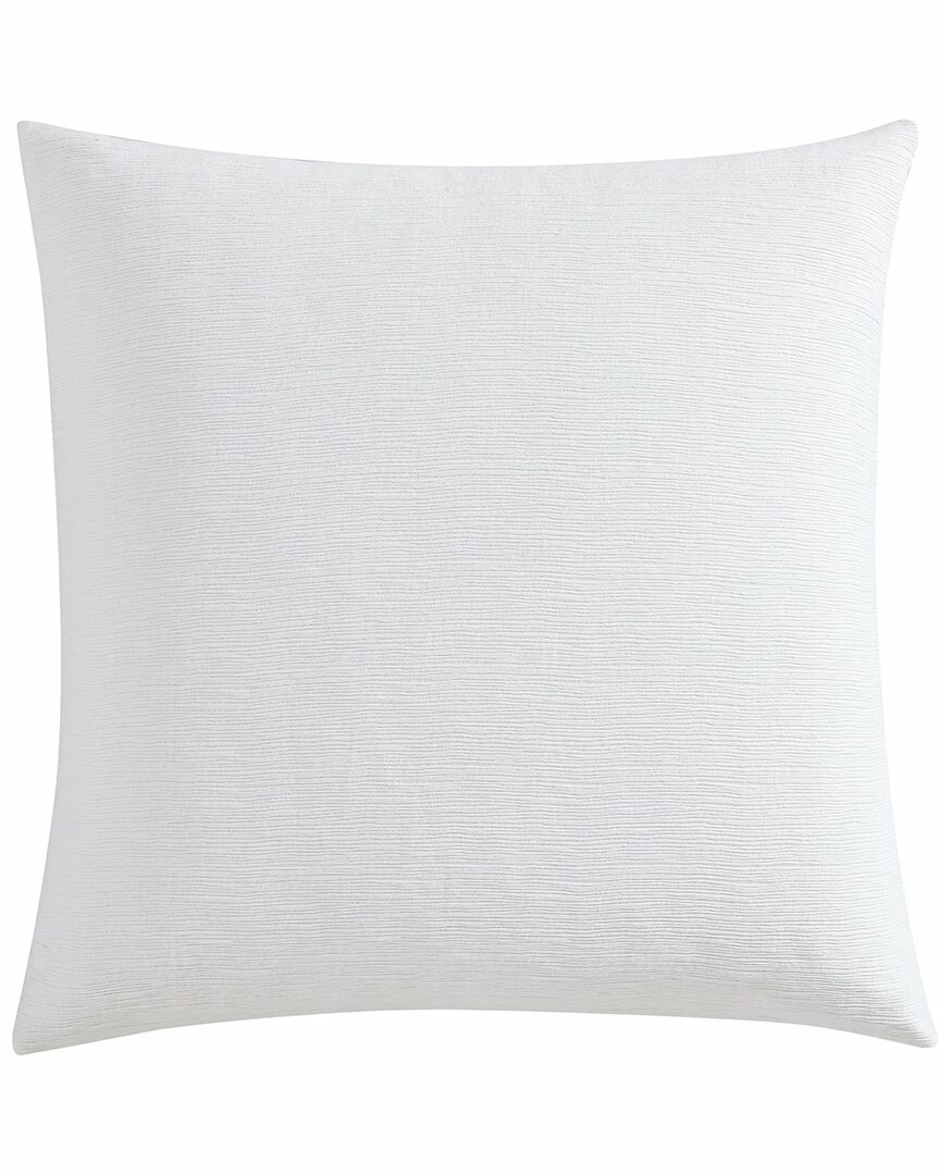 Vera Wang Solid Textured Pleats Jacquard Sham White Home Pillowcases & Shams